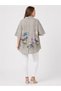 Women's Scalloped Bat Sleeve Loose Fit Italian Style Shirt Collar Tunic - 3