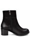 Narco Genuine Leather Orthopedic Heeled Women's Boots Black - 4