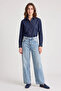 Women's Regular Fit Denim Navy Blue Shirt - 4