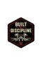 Built By Discipline Embroidered Hook Velcro Patch 6.9 x 8 cm