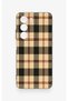 Realme C75 Compatible Cream Plaid Patterned Silicone Case - 3