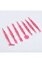 Ppf Coating Pulling Tool Set 7 Pieces Professional Foil Application Spatula Set Pink - 3