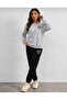 Zero Collar Sweat Suit 2-Piece Combination Winter Shardooned Minimal Heart Printed Women's / Girls' Model