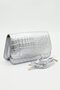 Rovel Silver Crocodile Women's Shoulder Bag - 4