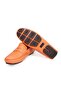 Orange Color Laceless Genuine Leather Men's Shoes - 3
