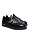Black Color Lace-Up Genuine Leather Men's Shoes