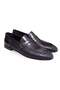 Black Color Laceless Genuine Leather Leather Sole Men's Shoes