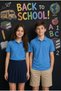 Blue Girls'/Boys' Polo Collar Short Sleeve School T-Shirt 24792 - 5