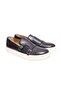 Black Color Laceless Genuine Leather Men's Shoes