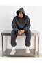 Unisex Women's and Men's Owners Club Printed Oversize 3 Thread Hooded Tracksuit Set - 5