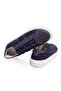 Dark Blue Color Lace-Up Genuine Leather Men's Shoes - 2