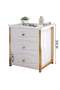 Simple Bedside Table, Modern Side Table Nightstand, Bedside Cabinet Mini Locker Storage Stand Cabinet Rack with Drawer and Open Storage Shelf, for Bedroom Living Room Sofa - 2