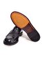 Black Color Laceless Genuine Leather Men's Shoes - 3
