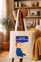 Kürtçe Her Kar Ji Destê Min Tê Tasarımlı Raw Colored 320 Gr Canvas Cloth Bag with Inner Pocket |   100% Cotton - 2