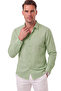 Men's Green Relaxed Fit Wrinkle-Resistant Summer Shirt 2602608