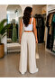 Moda Başak Premium Alissa Linen Fabric Palazzo Trousers – Wide Leg Stylish Comfortable Cut - 3