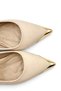 Burnu Gold Metal Detailed Stiletto Beige 9 cm - 4