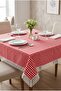Red Checkered Tablecloth Rectangular Waterproof Liquid Repellent Kitchen Balcony Picnic Living Room - 4