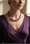 Handmade Broken Amethyst Natural Stone Special Design Necklace with Heart Detail - 3