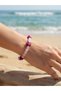 Natural Stone Sugar Agate Pink Quartz Women's Bracelet Gift - 2