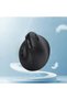 Mouse wireless 2.4G vertical pentru computer SILENT negru - 6