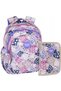CoolPack rucsac școlar cu multiple compartimente, mare (A4), alb multicolor - 2