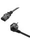 1.5 Meter Pc Power Cable 3X1Mm Iec-60320 C13 (Female) to Schuko/Type F (Male) Plug End - 2