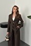 Brown Belted Jacket and Trousers Set - 3