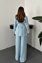 Blue Belted Jacket and Trousers Set - 5