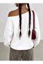 Daisy Printed Oversized Women's Boat Neck Sweatshirt - 2