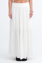 Elastic Waist Lined Long Skirt E18488 - 2