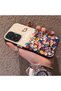 Samsung Galaxy A33 Compatible Silicone Edge Hard Back Case Couple Phone Case with Floral Pattern - 2