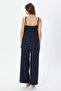 Brode Fabric Suit with Straps and Pants - 6