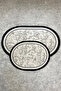 Decorative Digital Printed Set of 2 Bath Mat Non-Slip Base Toilet Set - 2