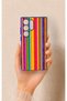 Samsung S23 Ultra Compatible Colorful Patterned Silicone Case