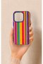 iPhone 14 Pro Compatible Colorful Patterned Silicone Case
