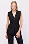 Women's Detailed Buttoned Vest - 2