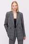 Women's Plaid Patterned Blazer Jacket - 4