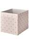 Storage Box, Heart Pattern/Pink, 33x38x33 cm