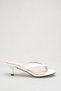 Women's Flip-Flop Detailed Heeled Sandals White Skin - 6
