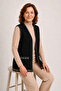 Women's Middle Age and Above Knitwear Plain Pattern Buttonless Mother's Vest 3318 - 4