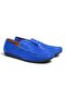 Sax Blue Color Laceless Genuine Leather Men's Shoes
