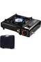 Portable Single Burner Gas Stove with Carry Case, Black