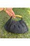 Black Straw Bag with Brass Handles - 4