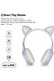 K10 Kids Christmas Birthday Cat Ears Bluetooth Foldable LED Light Up Headphones - 7