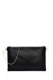 Women's Black Chain Strap Patterned Portfolio Bag Wb570005Sm - 6