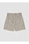 Green Leopard Patterned Girls' Shorts, Skirt and Pantyhose - 5