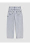 Lcw Kids Blue Regular Fit Slit-Cut Girls' Jean Pants - 3