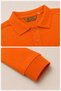 Long Sleeve Polo Collar Tok Fabric Cotton School T-Shirt Unisex School Uniform - 3