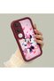 Vivo Y21D Compatible Case Camera Protector Minnie Pattern Maroon Lover Couple Silicone Phone Case - 3